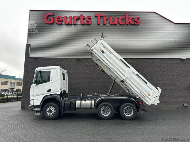 Camion de gunoi DAF XFC 480 FAT 6X4 + 3 ZIJDIGE KIPPER/TIPPER BORD ...