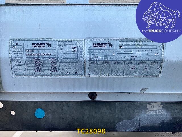 Sliding tarpaulins Schmitz Cargobull