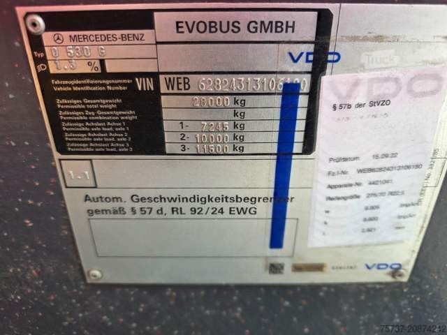 Autobús articulado MERCEDES-BENZ Citaro O530 Gelenkbus, 53+109+1, LAWO