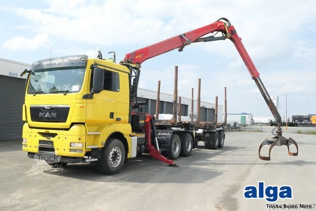 Rimorchio portatronchi HUTTNER LNZK - 20, Kurz-und Langholz, gelenkt, BPW