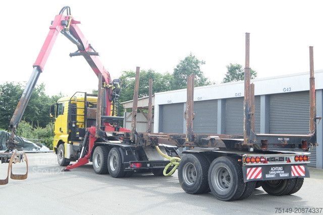 Rimorchio portatronchi HUTTNER LNZK - 20, Kurz-und Langholz, gelenkt, BPW