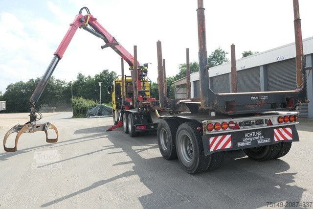 Rimorchio portatronchi HUTTNER LNZK - 20, Kurz-und Langholz, gelenkt, BPW