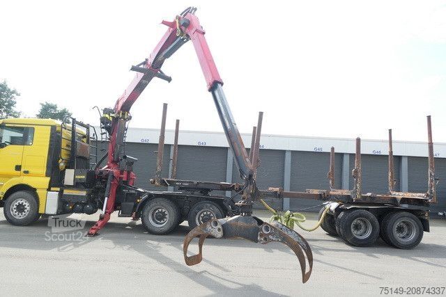 Rimorchio portatronchi HUTTNER LNZK - 20, Kurz-und Langholz, gelenkt, BPW