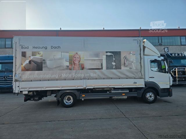 Вантажівка з платформою і тентом MERCEDES-BENZ ATEGO 818 * ACC * 1T LBW *