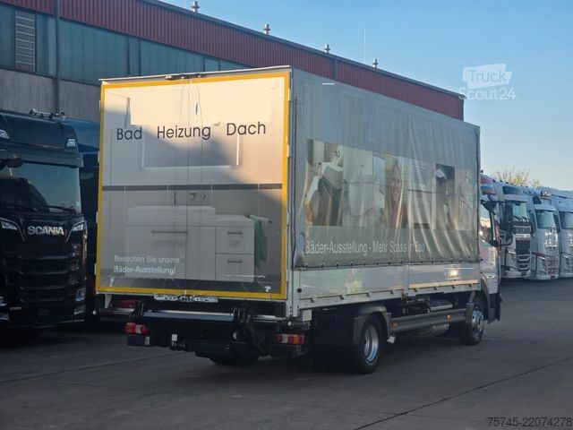 Вантажівка з платформою і тентом MERCEDES-BENZ ATEGO 818 * ACC * 1T LBW *