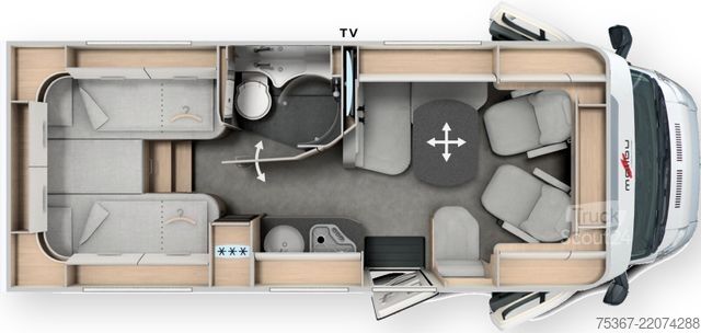 Polointegrovaný obytný vůz MALIBU T 430 KB LE lightweight