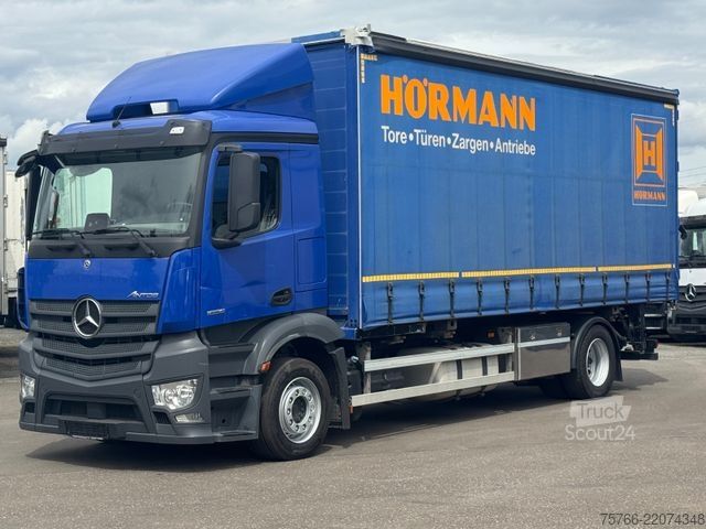 Ladbil med udskifteligt lad MERCEDES-BENZ ANTOS 1836 L / AHK / STAPLERHATERUNG / RS 5,8 m