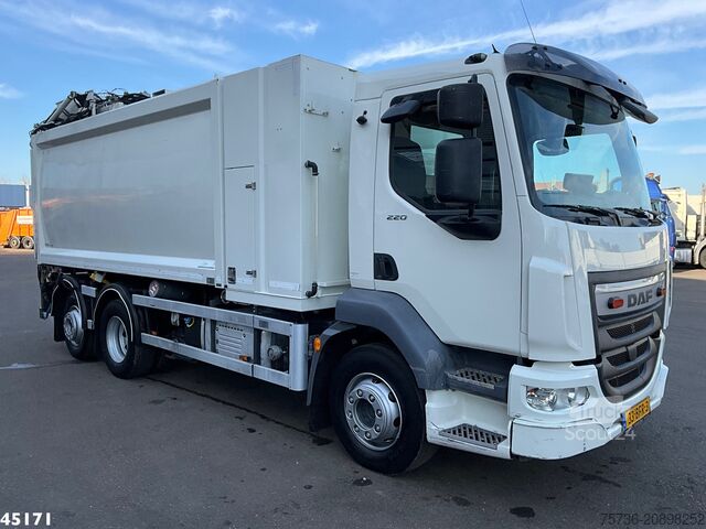 Veicolo per la raccolta dei rifiuti DAF FAN LF 220 Euro 6 Bekker LaGram Glaswagen