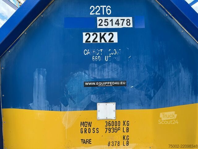Contenitore cisterna Welfit Oddy 20FT ISO / 24.900L / 1-COMP  / T11 / 22K2 /  AD...
