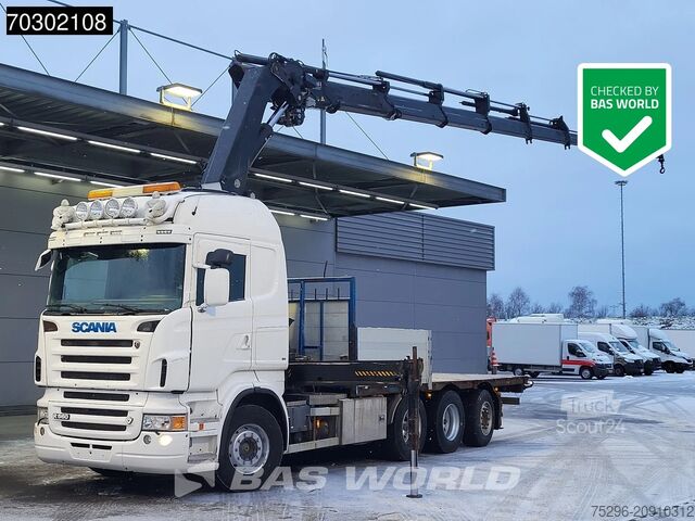 Platforma ładunkowa Scania R560 R 8X4 HIAB 377 E8XS Crane Kran