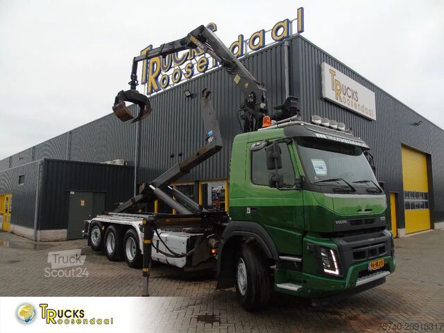 Camión grúa Volvo FMX 500 + PALFINGER EPSILON + VDL HOOK SYSTEM 30 T