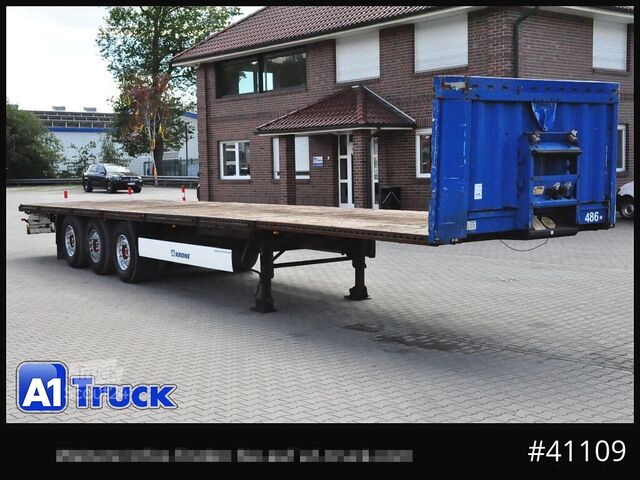 Ladtrailer med planbund KOEGEL Plattform, Liftachse, SAF Achse,