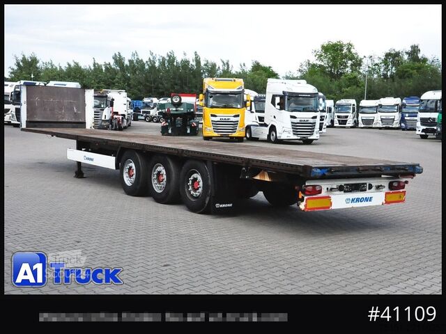 Ladtrailer med planbund KOEGEL Plattform, Liftachse, SAF Achse,