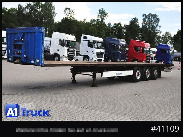 Ladtrailer med planbund KOEGEL Plattform, Liftachse, SAF Achse,