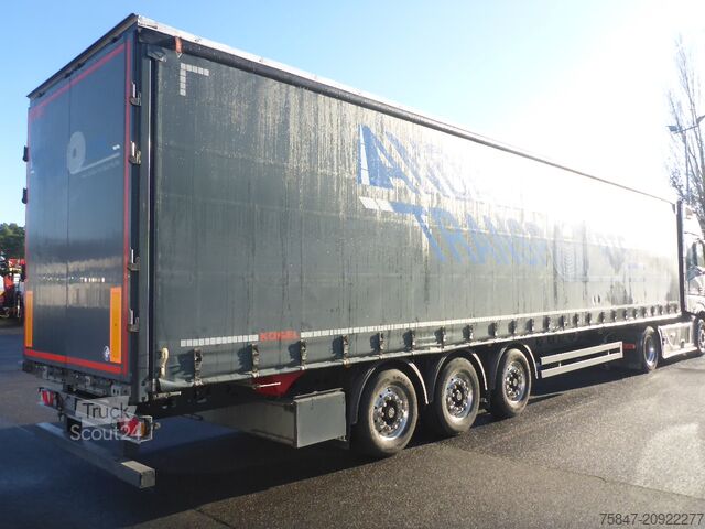 åben sættevogn med presenning Kögel SNCC 24 Light Plus Coil Alus Liftachse