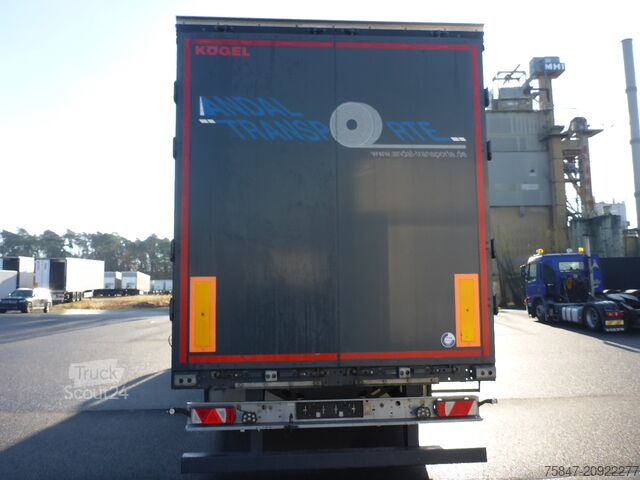 åben sættevogn med presenning Kögel SNCC 24 Light Plus Coil Alus Liftachse