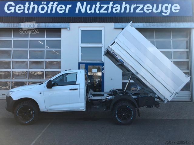 Tippbil skåpbil ISUZU D-Max Single Cab 4x4 L mit Kipper + SOFORT+