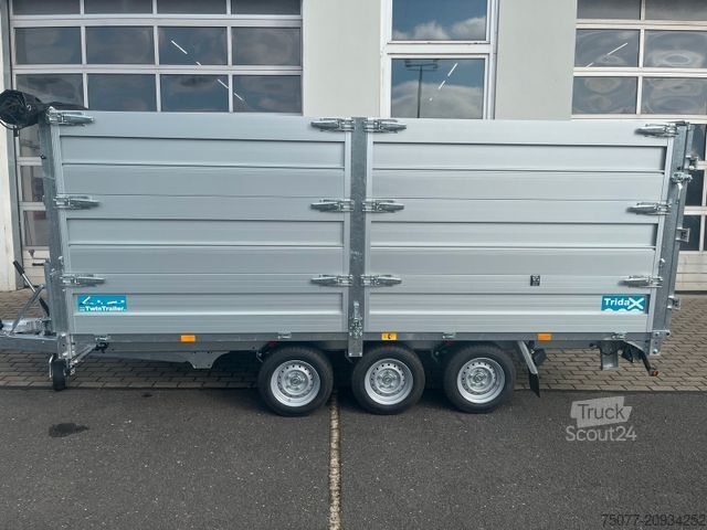 Trojsmerný sklápačský príves  TwinTrailer TR 35-40