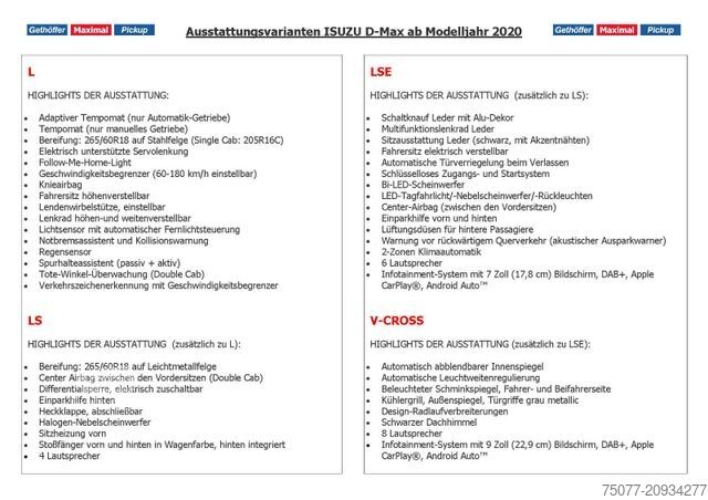Pick-up furgons ISUZU D-Max Single Cab L AT 4x4 Winterdienst