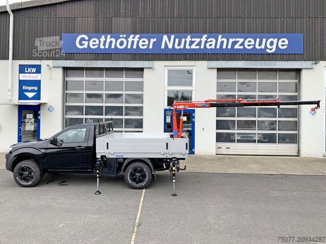 Pick-up furgons ISUZU D-Max Single Cab 4x4 L + Kran +Pritsche+