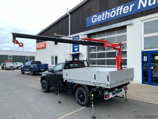 Pick-up furgons ISUZU D-Max Single Cab 4x4 L + Kran +Pritsche+