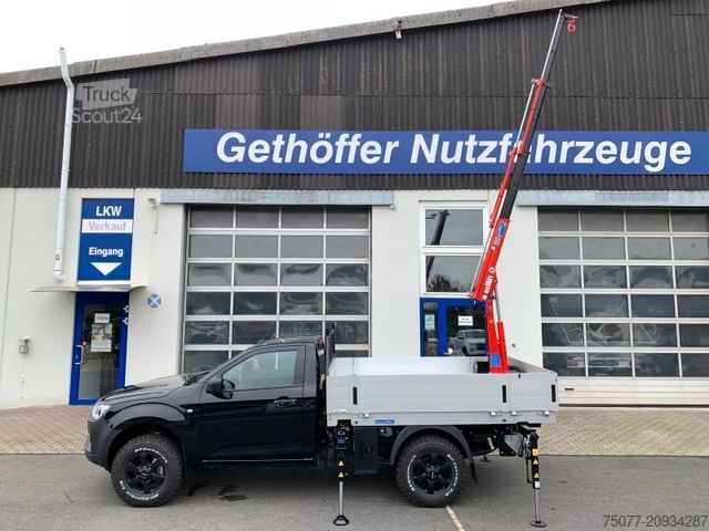 Pick-up furgons ISUZU D-Max Single Cab 4x4 L + Kran +Pritsche+
