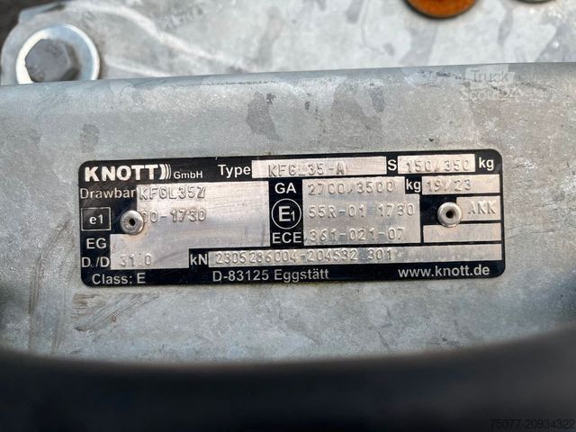 Přívěs na auto HAPERT Indigo HT-3 Plane und Spriegel + SOFORT +