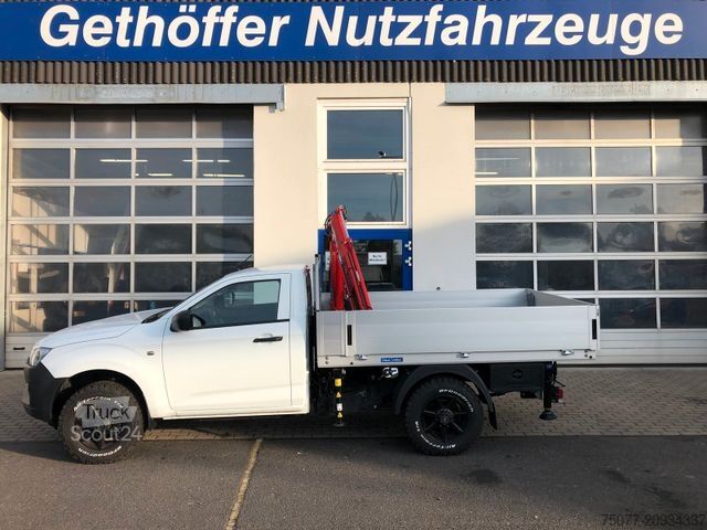 Pick-up furgons ISUZU D-Max Single Cab 4x4 L + Kran +Pritsche