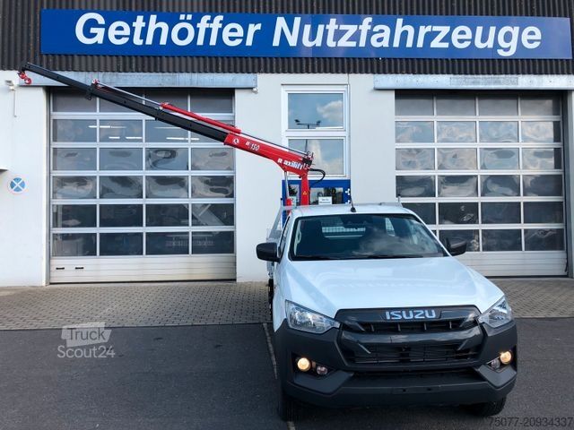 Pick-up furgons ISUZU D-Max Single Cab 4x4 L + Kran +Pritsche