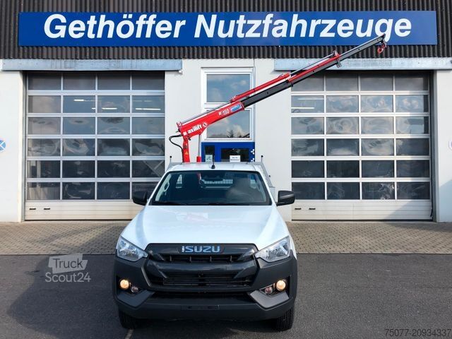 Pick-up furgons ISUZU D-Max Single Cab 4x4 L + Kran +Pritsche