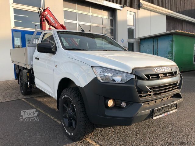 Pick-up furgons ISUZU D-Max Single Cab 4x4 L + Kran +Pritsche