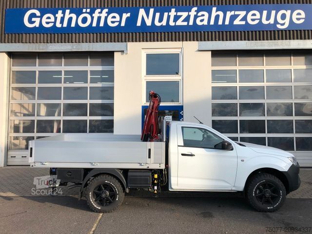 Pick-up furgons ISUZU D-Max Single Cab 4x4 L + Kran +Pritsche