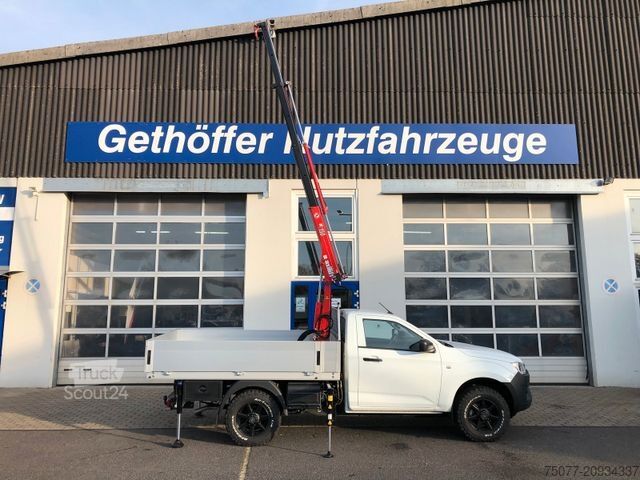 Pick-up furgons ISUZU D-Max Single Cab 4x4 L + Kran +Pritsche