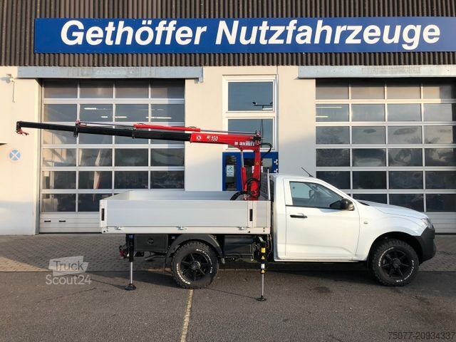 Pick-up furgons ISUZU D-Max Single Cab 4x4 L + Kran +Pritsche