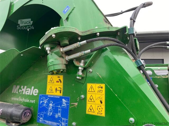 Landbruksmaskin  McHale Silgaeverteiler und Strohhäcksler "C 460"