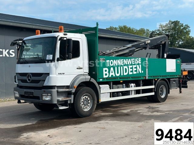 Vrachtauto met open laadbak MERCEDES-BENZ Axor 1929 4x2 Pritsche + HIAB Ladekran