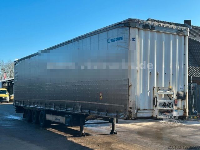 Avoin puoliperävaunu pressulla KRONE SD Pritsche + Plane Edscha-Verdeck Mega