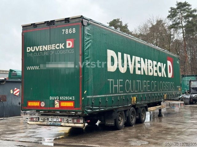 Atvērta puspiekabe ar tentu KRONE SD Pritsche + Plane Edscha-Verdeck Mega