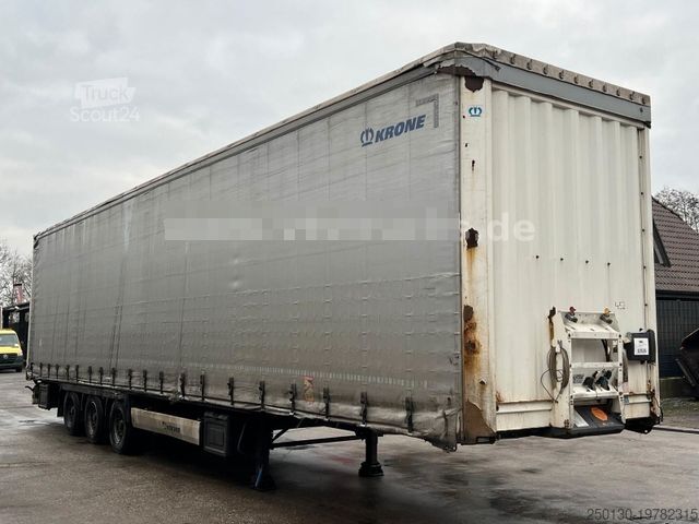 Ανοιχτό ημιρυμουλκούμενο με μουσαμά KRONE SD Pritsche + Plane Edscha-Verdeck Mega