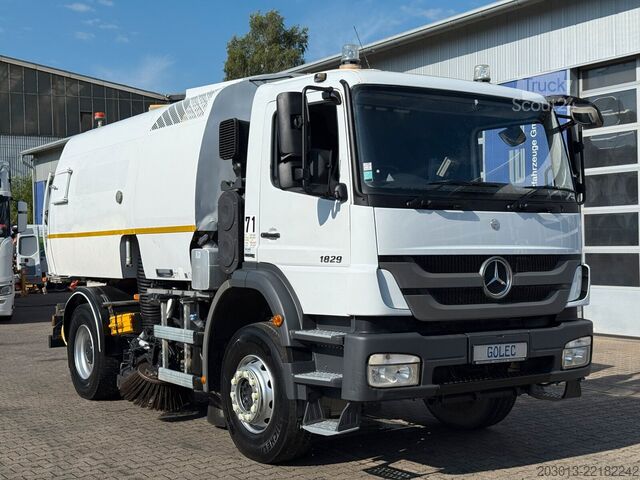 Balayeuse de voirie MERCEDES-BENZ AXOR 1829 Kehrmaschine BUCHER