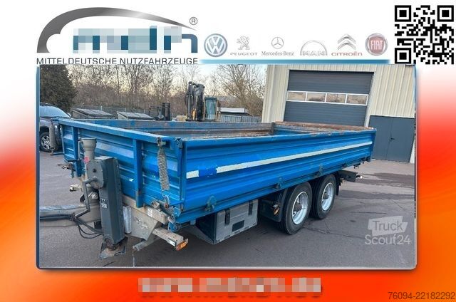 Remorcă basculantă trilaterală HUMBAUR HTK 115024 Tandem Dreiseitenkipper Rampen