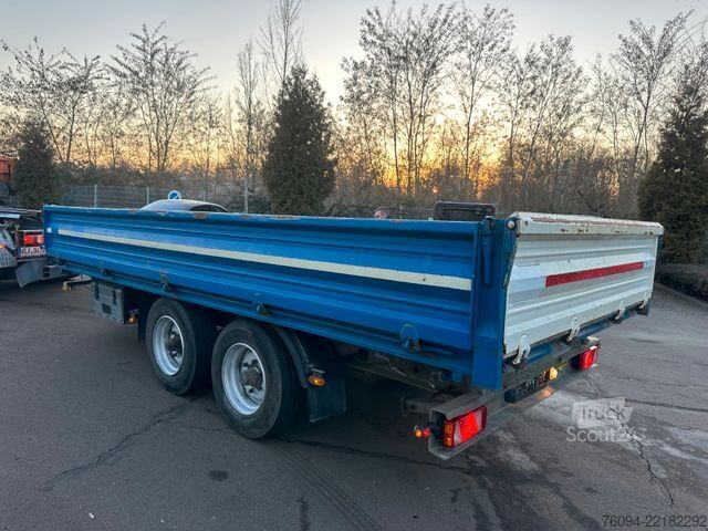 Remorcă basculantă trilaterală HUMBAUR HTK 115024 Tandem Dreiseitenkipper Rampen