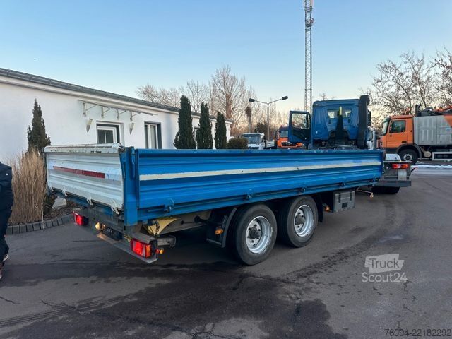 Remorcă basculantă trilaterală HUMBAUR HTK 115024 Tandem Dreiseitenkipper Rampen