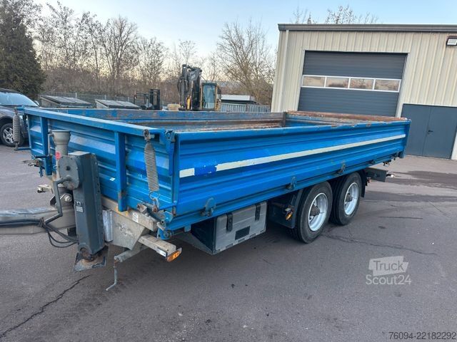 Remorcă basculantă trilaterală HUMBAUR HTK 115024 Tandem Dreiseitenkipper Rampen