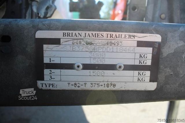Autotransporter Anhänger  Brian James 30STTB Seilwinde Kipp Rampe Nr.: 464