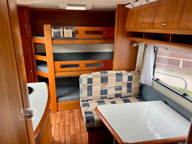 Caravane HOBBY 500 Kmfe 3 Etagenbetten Vorzelt Mover Dusch Bett