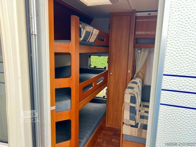 Caravane HOBBY 500 Kmfe 3 Etagenbetten Vorzelt Mover Dusch Bett