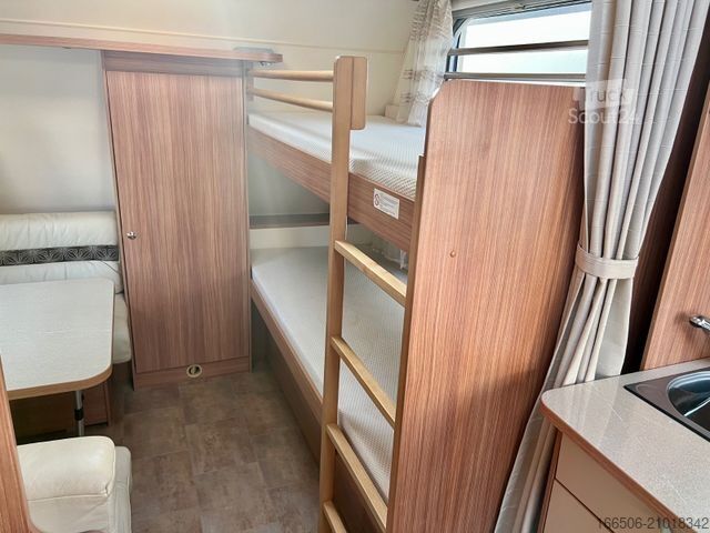 Caravane BÜRSTNER 510 TK Averso Plus Vorzelt Etagen Hubbett