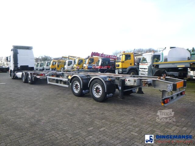 Transport de conteneurs Volvo FH 440 6X2 Euro 4 container chassis 20 ft + Gro...