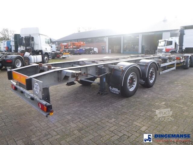 Transport de conteneurs Volvo FH 440 6X2 Euro 4 container chassis 20 ft + Gro...